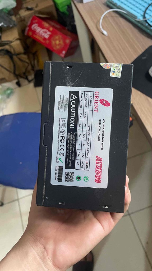 Nguồn Orient ATX500 300W. Mua bán Linh kiện (RAM, Card...) tại Huyện Sóc Sơn Hà Nội được đăng bởi Công Master Pc hình 1
