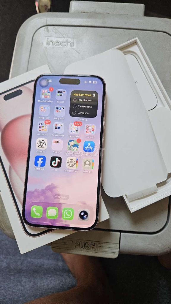 iphone 15 128gb mình mua viettel 99.9%. Mua bán Điện thoại tại Quận Cầu Giấy Hà Nội được đăng bởi Phạm Quỳnh hình 1