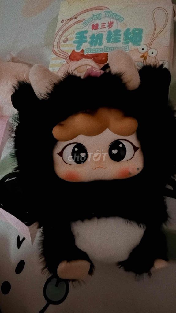 Thú nhồi bông Baby Three Đen. Mua bán Sở thích khác tại Quận Đống Đa Hà Nội được đăng bởi Hoàng Ngọc Phương Anh hình 1