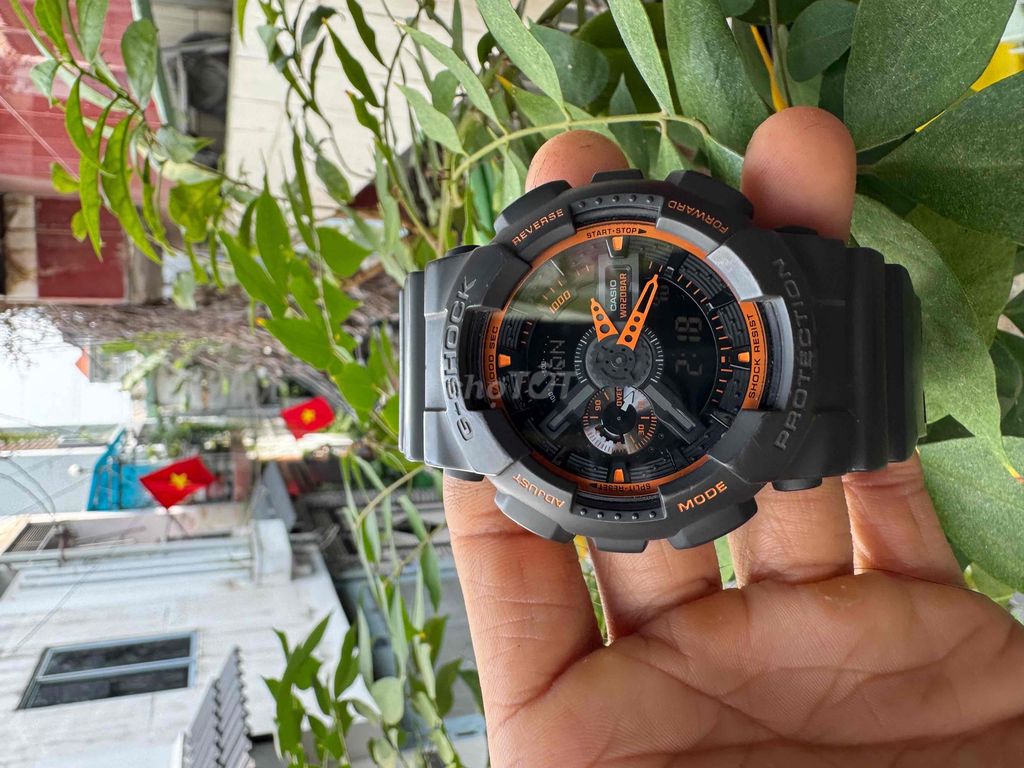 Đồng hồ Thể thao Casio G-shock Ga 100TS đen gshock