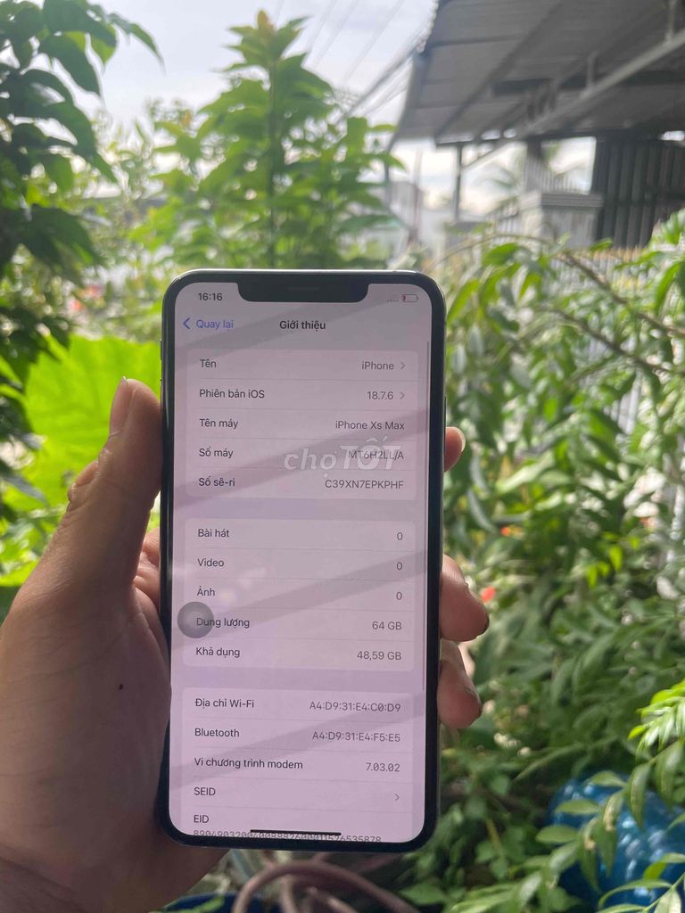 Apple iPhone Xs Max 64GB Trắng Like New. Mua bán Điện thoại tại Huyện Kế Sách Sóc Trăng được đăng bởi Nguyễn Quang Trường hình 1