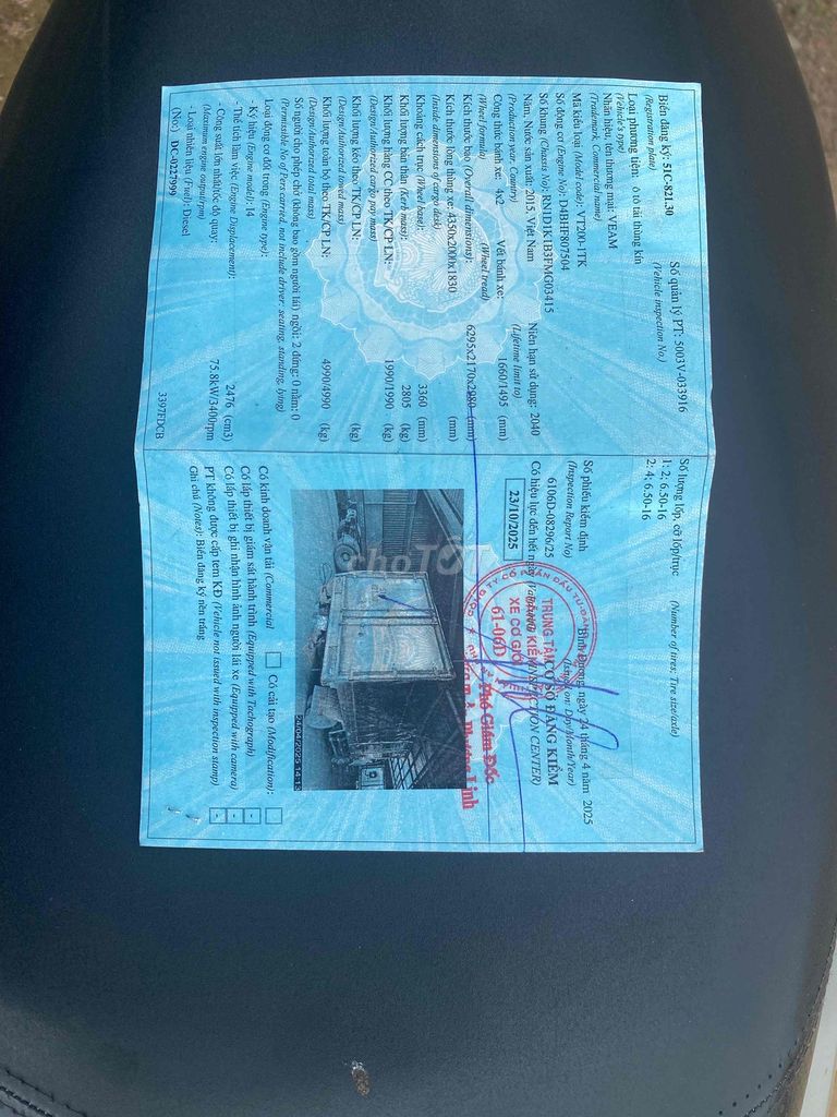 cần bán xe tải 2 tấn. Mua bán Ô tô tại Thành phố Dĩ An Bình Dương được đăng bởi NGUYỄN VĂN QUÝ hình 2