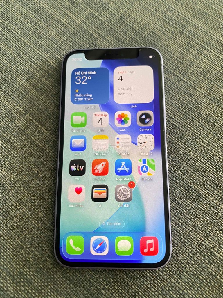 Apple iPhone 12 mini Tím. Mua bán Điện thoại tại Huyện Long Thành Đồng Nai được đăng bởi Nhạc Sống Hoàng Minh hình 1