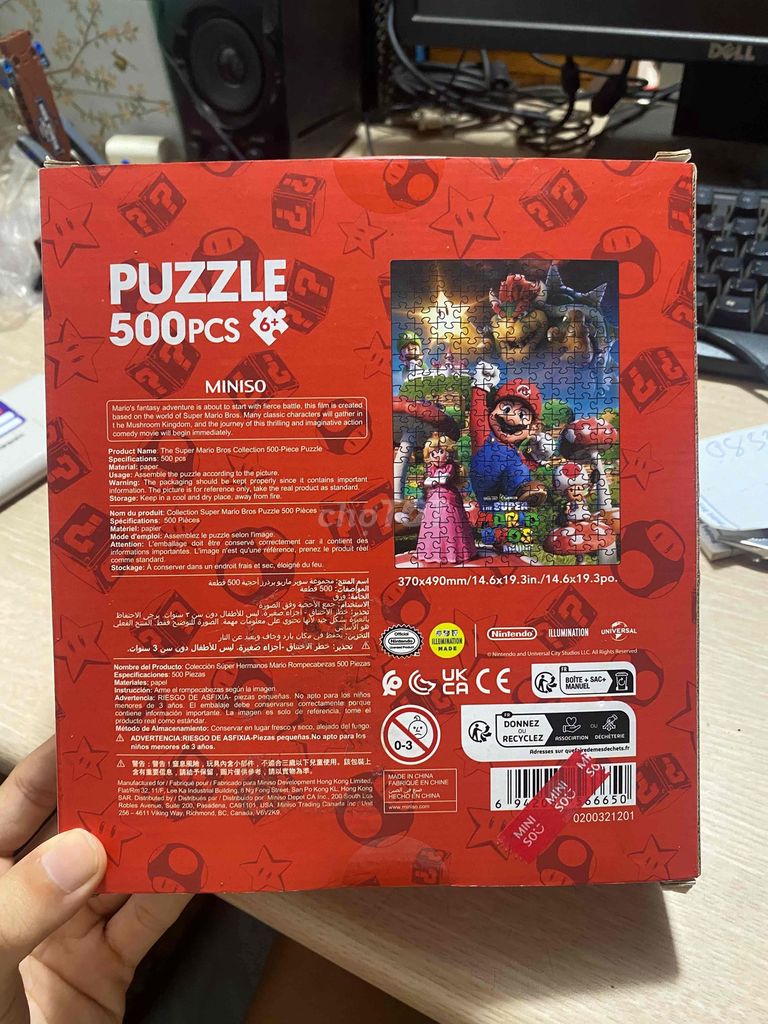 Mô hình Miniso Super Mario Bros 500 mảnh