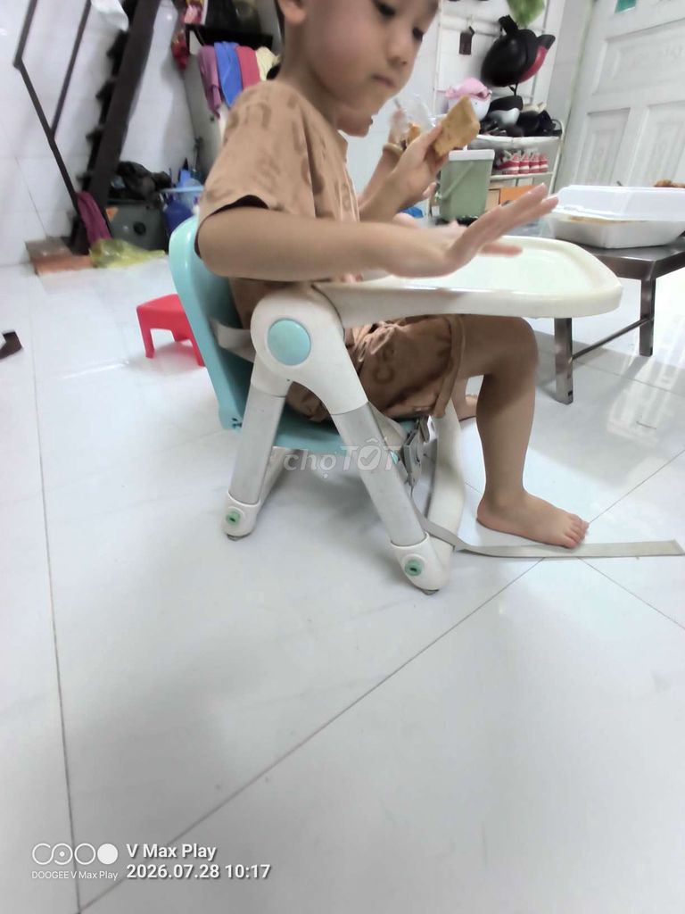 Ghế ăn dặm Nhôm Xanh, Trắng. Mua bán Mẹ và bé tại Quận Cái Răng Cần Thơ được đăng bởi 751 21c P6 Q6 hình 1