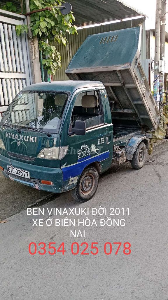 Xe ben vinaxuki 500kg đời 2011 xe còn đẹp