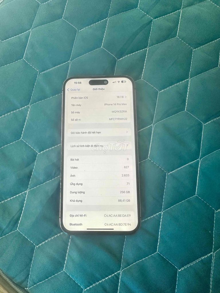 Apple iPhone 14 Pro Max 256GB Đã sử dụng. Mua bán Điện thoại tại Huyện Nam Trực Nam Định được đăng bởi Logan hình 1