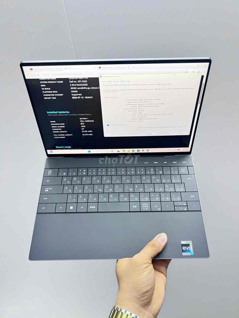 Dell XPS 9320 i7-1260P 13.3 inch 32GB/512GB Xám. Mua bán Laptop tại Quận Đống Đa Hà Nội được đăng bởi Junioor Computer hình 1