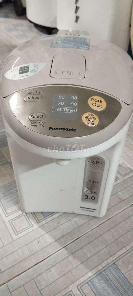 Bình thủy điện Panasonic 3l