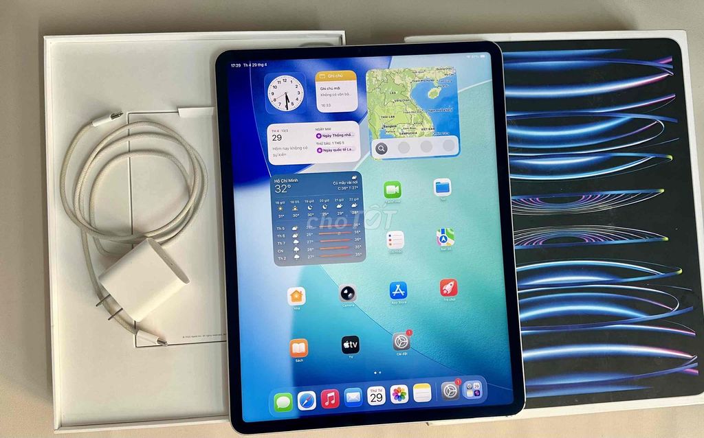 iPad Pro M2 12.9inch 256GB wifi fullbox zin. Mua bán Máy tính bảng tại Quận Cầu Giấy Hà Nội được đăng bởi Mr Lee hình 1