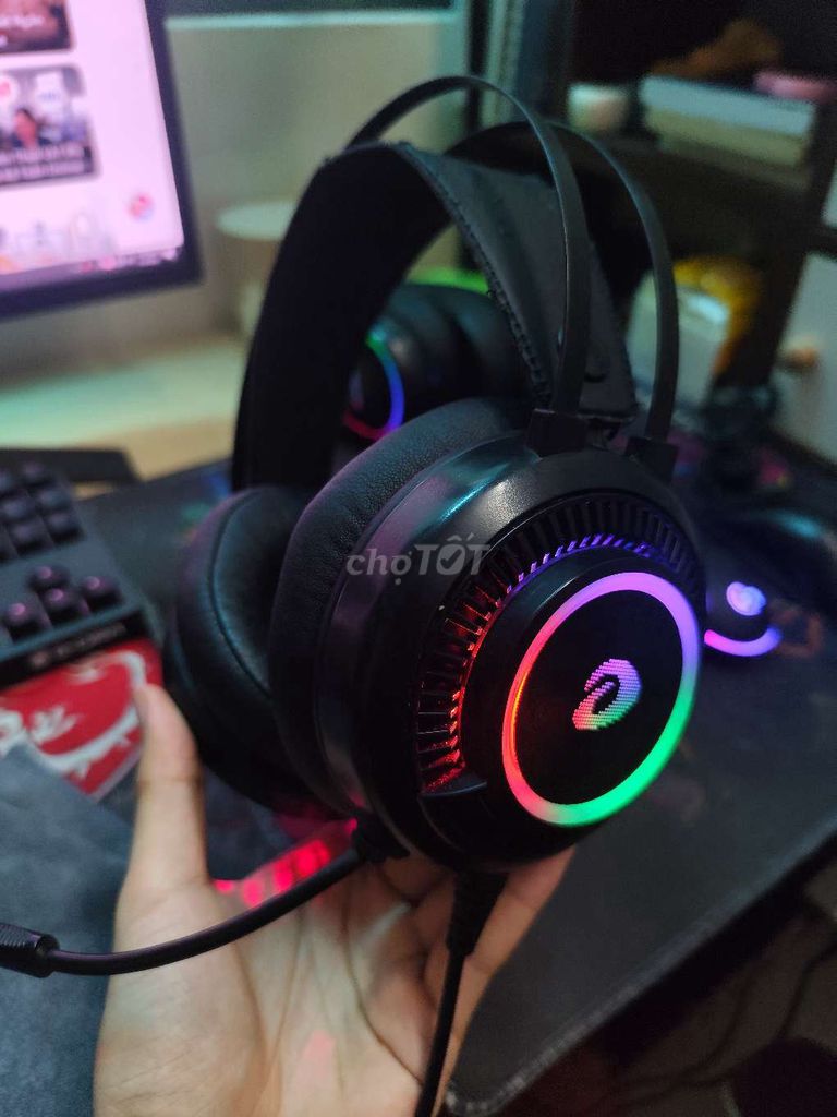 Tai nghe DareU EH416 RGB Đen Đã sử dụng. Mua bán Tivi, Âm thanh tại Quận Cầu Giấy Hà Nội được đăng bởi Hoàng Quân hình 1