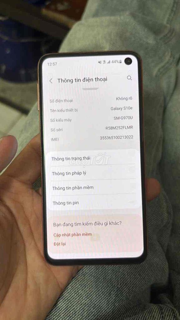 Samsung S10e 128GB Vàng Đã sử dụng. Mua bán Điện thoại tại Quận Gò Vấp Tp Hồ Chí Minh được đăng bởi Tí hình 1