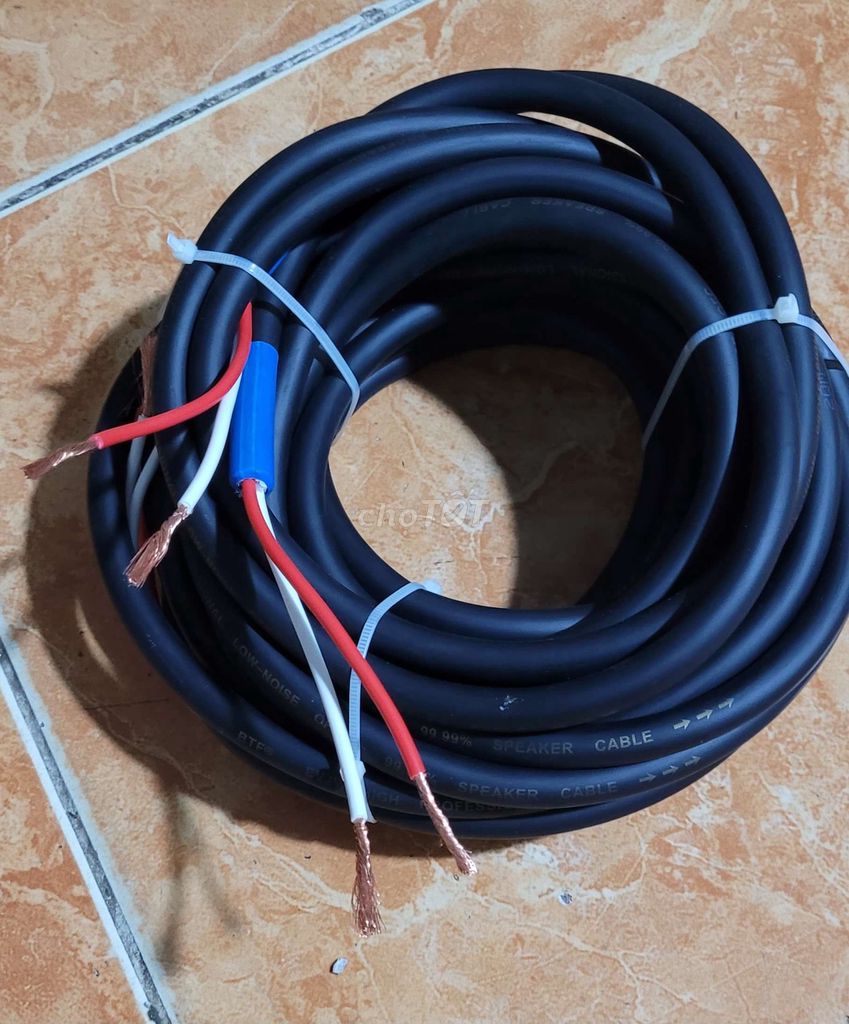 Dây loa Đồng OFC Đen 11m mỗi sợi 5.5m. Mua bán Tivi, Âm thanh tại Quận 12 Tp Hồ Chí Minh được đăng bởi Bình AN Dây loa hình 1