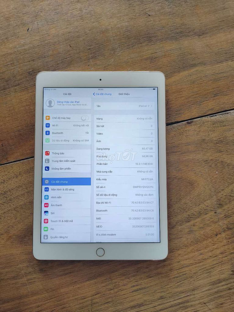 Apple iPad Air 2 64GB Vàng đồng 4G. Mua bán Máy tính bảng tại Quận Bắc Từ Liêm Hà Nội được đăng bởi lan hình 1