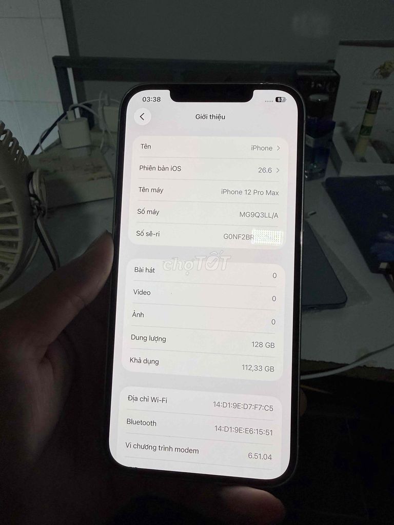 Apple iPhone 12 Pro Max 128GB Bạc Zin vỏ xấu. Mua bán Điện thoại tại Huyện Châu Thành An Giang được đăng bởi châu hình 1