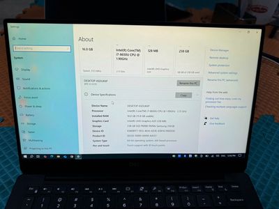 Dell XPS 9380 I7  vỏ nhôm nguyên khối, zin us 95%. Mua bán Laptop tại Thành phố Đồng Xoài Bình Phước được đăng bởi LAPTOP LÂM PHONG
