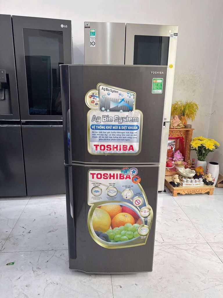 Thanh lý tủ lạnh Toshiba 171L, Bao ship ✅️✅️. Mua bán Tủ lạnh tại Thành phố Dĩ An Bình Dương được đăng bởi Thành Long hình 1