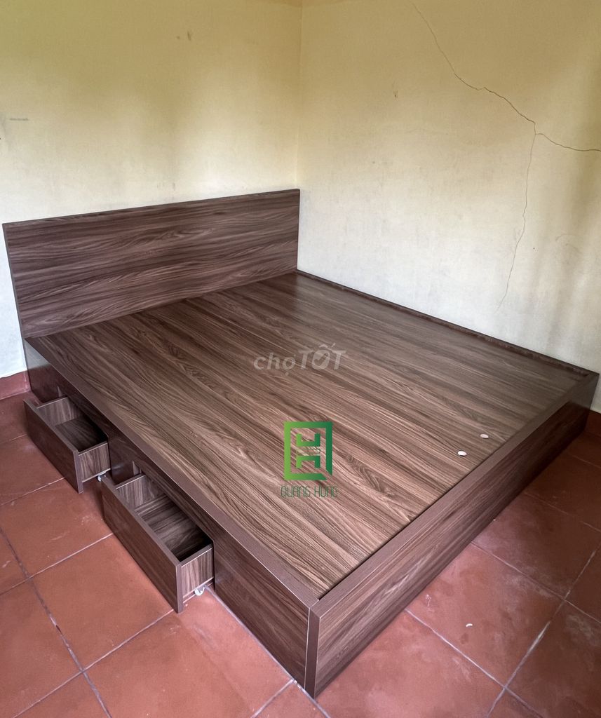 GIƯỜNG NGỦ GỖ= GIƯỜNG GỖ MDF= GIƯỜNG NGỦ- GIƯỜNG. Mua bán Giường, chăn ga gối nệm tại Thành phố Thủ Đức Tp Hồ Chí Minh được đăng bởi Nội Thất Quang Hùng TD hình 1