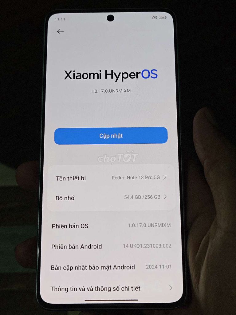 Xiaomi Redmi Note 13 Pro 256GB Xanh nhạt. Mua bán Điện thoại tại Thành phố Long Khánh Đồng Nai được đăng bởi Tường hình 1