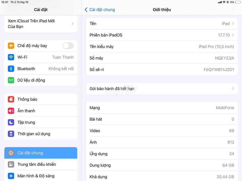 dư dùng nên cần bán ipad xử dụng sim. Mua bán Máy tính bảng tại Thành phố Dĩ An Bình Dương được đăng bởi Nguyen Thanh hình 1