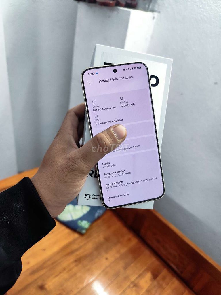 Xiaomi Redmi Turbo 4 Pro hồng. Mua bán Điện thoại tại Huyện Yên Định Thanh Hóa được đăng bởi OCD hình 1