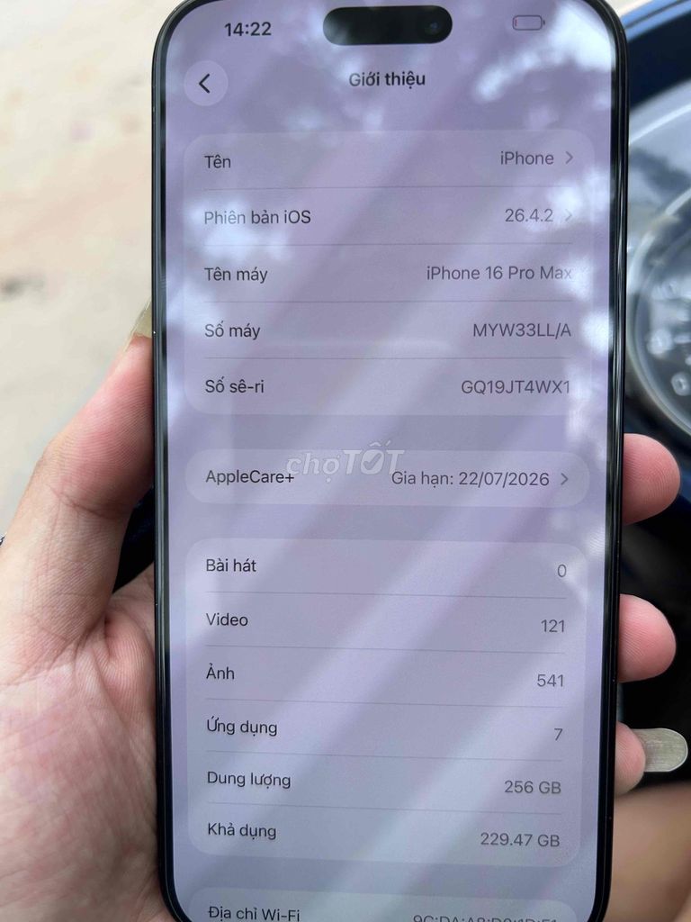 iPhone 16 Pro Max 256GB Đen Mỹ. Mua bán Điện thoại tại Huyện Hoài Đức Hà Nội được đăng bởi Dương Văn Quang hình 1