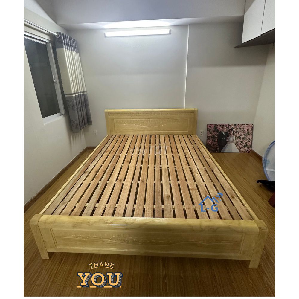 GIƯỜNG GỖ SỒI CAO CẤP – NẰM ÊM, KHÔNG RUNG LẮC. Mua bán Giường, chăn ga gối nệm tại Quận 4 Tp Hồ Chí Minh được đăng bởi GIƯỜNG SẮT SƠN LÂM hình 1