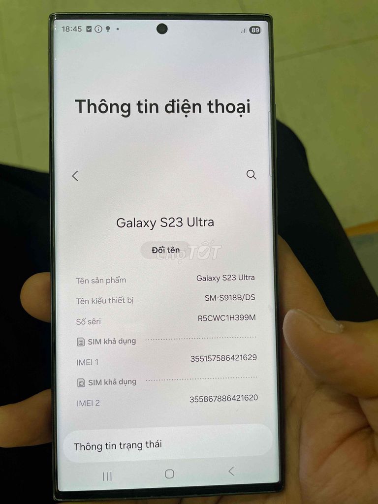 Samsung Galaxy S23 Ultra 256GB Xanh. Mua bán Điện thoại tại Thành phố Phúc Yên Vĩnh Phúc được đăng bởi Hoàng Sơn hình 1
