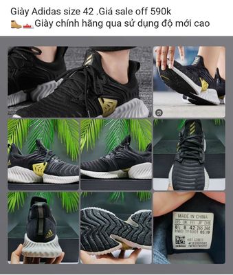 Giày Adidas Alphabounce size 42 2hand authentic