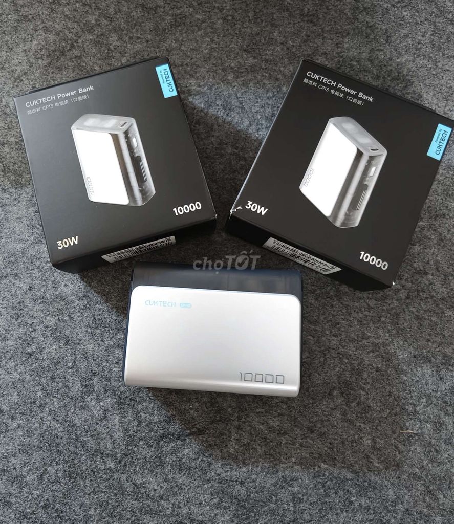 Sạc dự phòng Cuktech CP13 (PB100s) 10.000mah. Mua bán Phụ kiện (Màn hình, Chuột...) tại Quận Cẩm Lệ Đà Nẵng được đăng bởi Thành Nhân hình 1