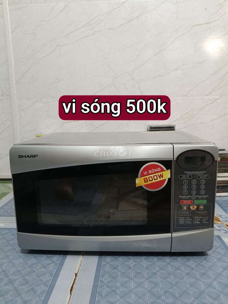 Lò vi sóng Sharp 800W Bạc. Mua bán Bếp, lò, đồ điện nhà bếp tại Thành phố Vũng Tàu Bà Rịa - Vũng Tàu được đăng bởi thu hiền hình 1