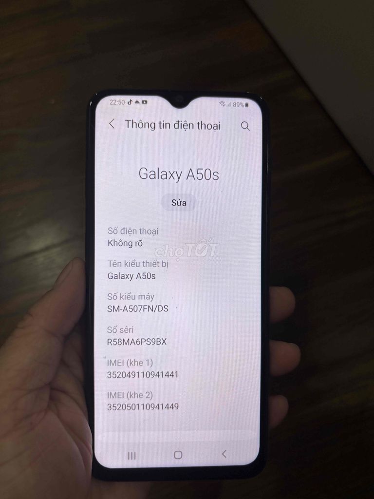 Samsung Galaxy A50s 4GB/64GB Đen Like New. Mua bán Điện thoại tại Huyện Thanh Oai Hà Nội được đăng bởi Sơn Nguyễn hình 1