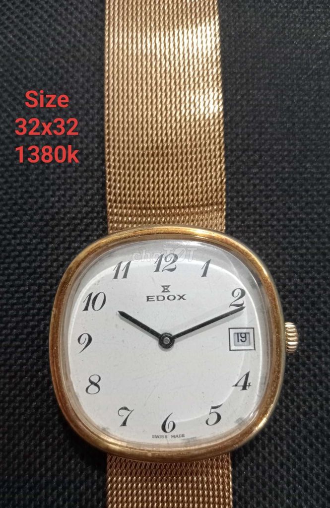 Đồng hồ Edox Nam Vàng Kim loại. Mua bán Đồng hồ tại Thành phố Biên Hòa Đồng Nai được đăng bởi Đổng hồ cơ cổ  hình 1