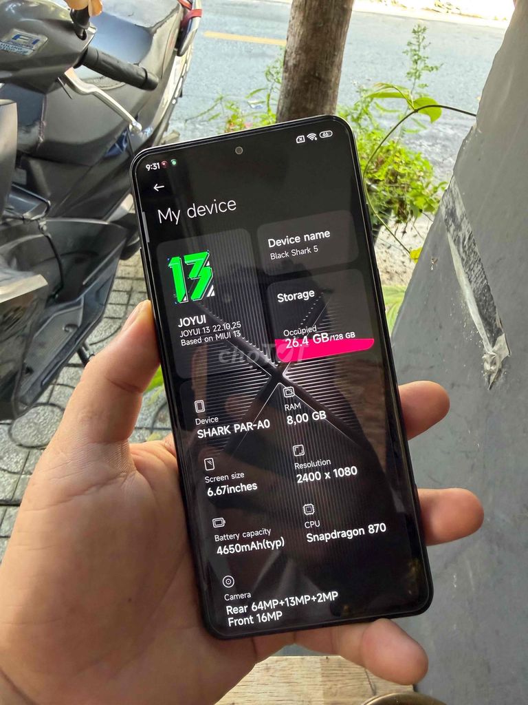Black Shark Black Shark 5 8GB/128GB Trắng gl. Mua bán Điện thoại tại Quận Tân Phú Tp Hồ Chí Minh được đăng bởi nguyen son  hình 1