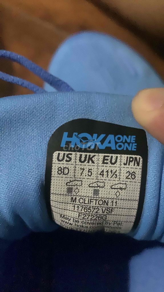 Giày chạy bộ Hoka One One Clifton 11 Nam Xanh. Mua bán Giày dép tại Thành phố Nam Định Nam Định được đăng bởi Dương hình 1