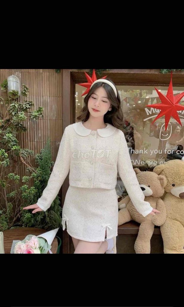 Set áo dạ Nữ Hồng. Mua bán Quần áo tại Huyện Văn Lâm Hưng Yên được đăng bởi Quỳnh Anh hình 1