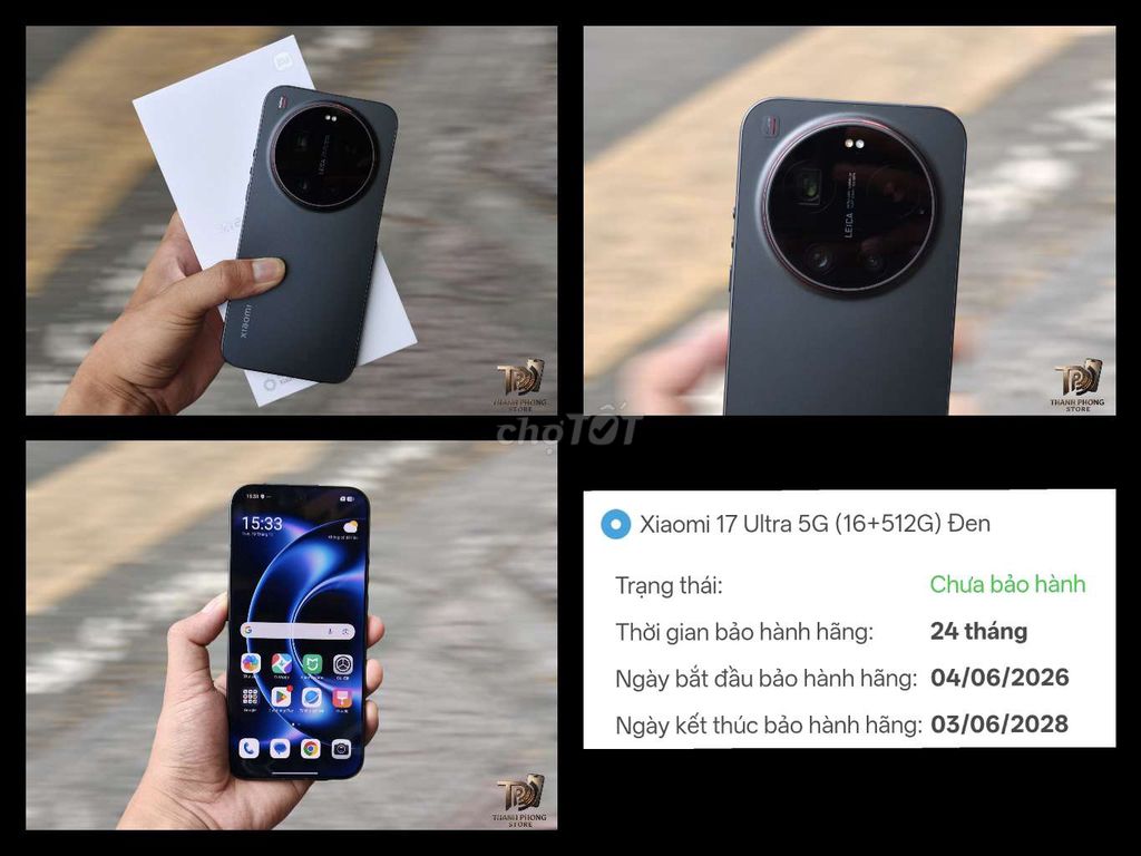 Xiaomi 17 Ultra 5G 16GB/512GB Đen Như mới. Mua bán Điện thoại tại Quận 4 Tp Hồ Chí Minh được đăng bởi Thanh Phong Mobile hình 1