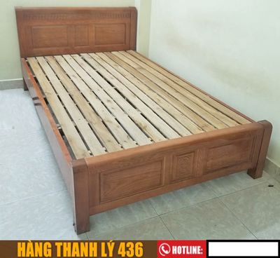 Giường gỗ xoan đào 1m2#giường ngủ 1m2 gỗ tự nhiên