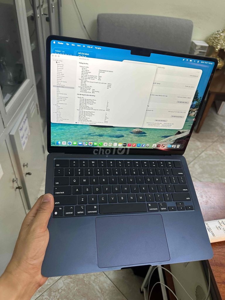 Apple MacBook Air M2 8GB/256GB Đen Like New. Mua bán Laptop tại Quận Cầu Giấy Hà Nội được đăng bởi Minh Khuê hình 1