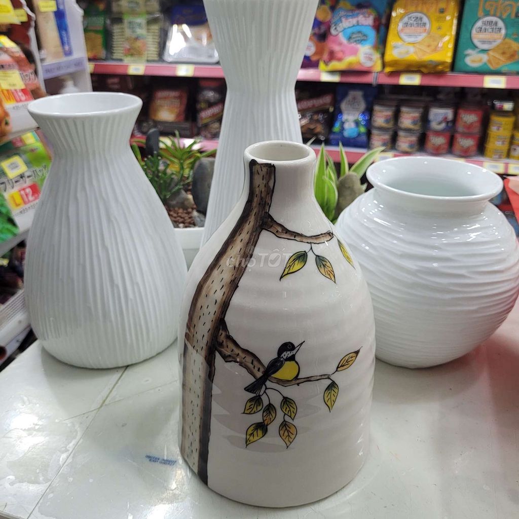 Lọ cắm hoa Gốm Bát Tràng Trắng Mới. Mua bán Cây cảnh, đồ trang trí tại Quận Bình Thạnh Tp Hồ Chí Minh được đăng bởi Nguyễn Thành Tính hình 1