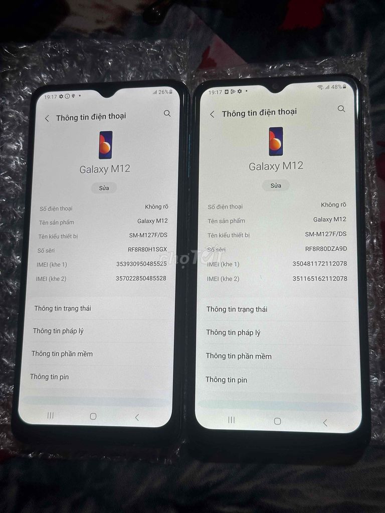Samsung Galaxy M12 Đen, Xanh Ngọc. Mua bán Điện thoại tại Huyện Phong Điền Cần Thơ được đăng bởi khakhakhaaa hình 1