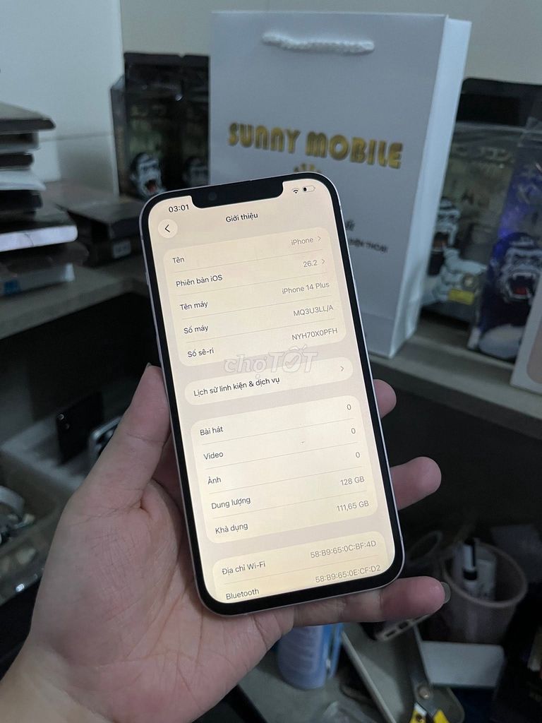 Apple iPhone 14 Plus 128GB Tím nhạt Đã sử dụng. Mua bán Điện thoại tại Quận 1 Tp Hồ Chí Minh được đăng bởi Hội Đồ Điện Tử hình 1