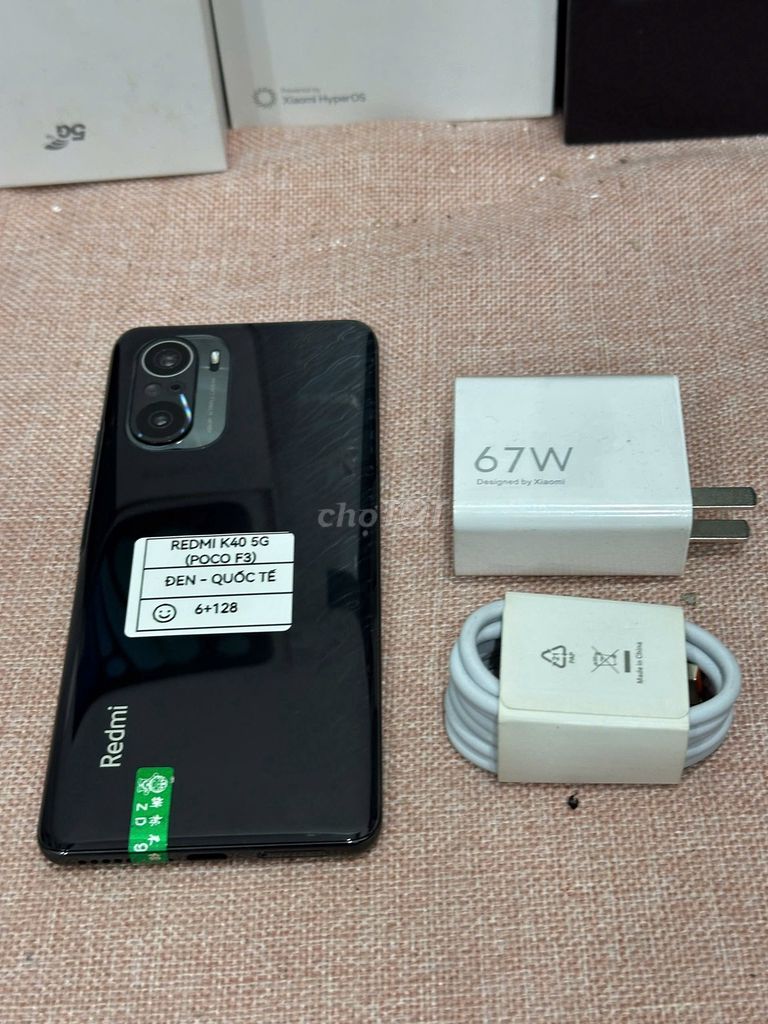 Xiaomi Redmi K40 5G 6/128 Đen Quốc Tế sạc 67w COD. Mua bán Điện thoại tại Quận Hoàng Mai Hà Nội được đăng bởi Trần Ngọc Hiếu hình 1