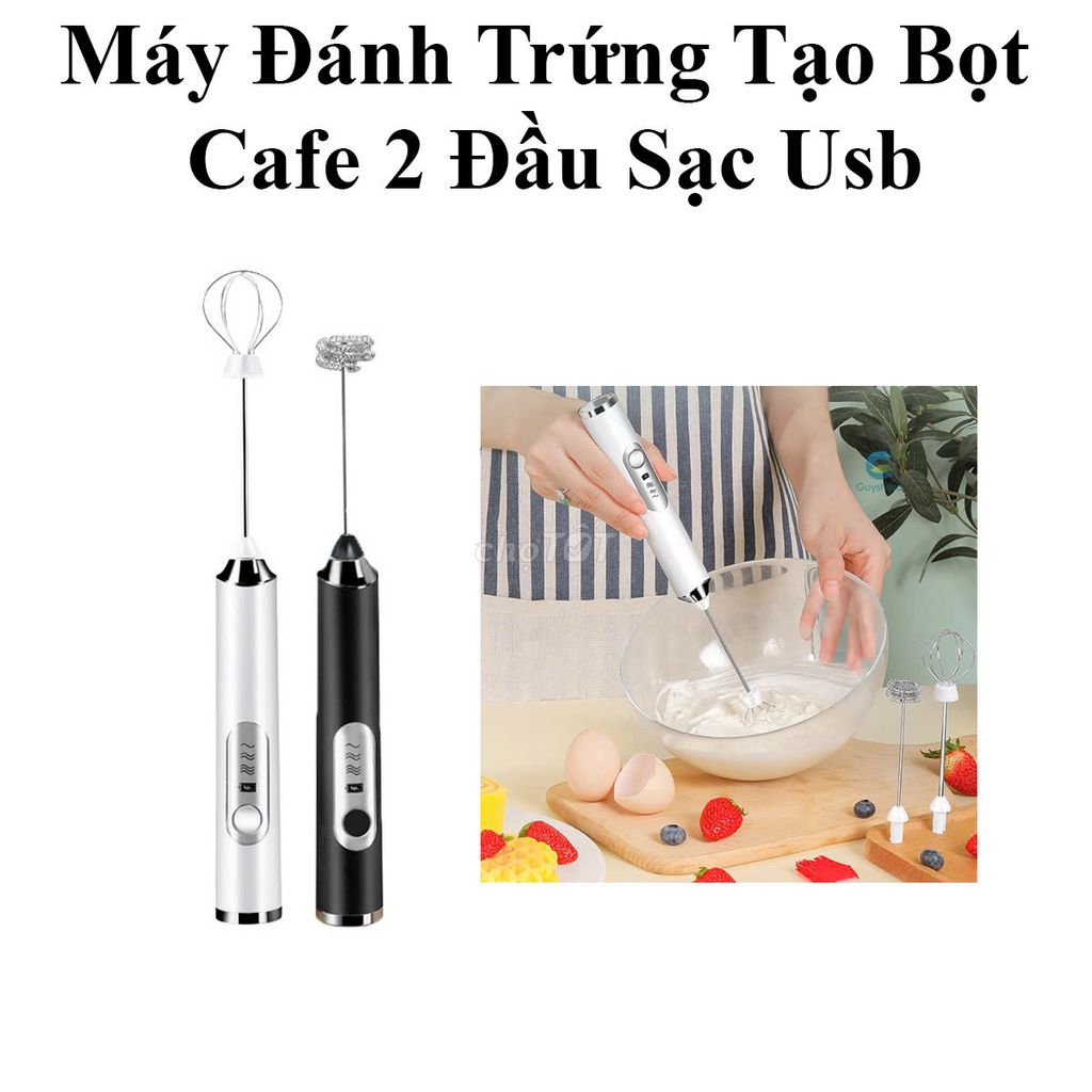 Máy Đánh Trứng Tạo Bọt Cafe sạc USB