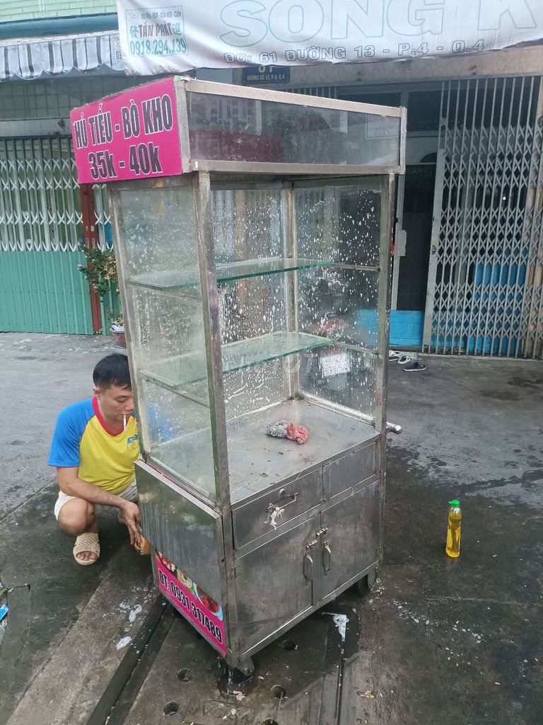 Xe đẩy bán hàng Kính Inox. Mua bán Đồ chuyên dụng, Giống nuôi trồng tại Quận 4 Tp Hồ Chí Minh được đăng bởi Kenny Đức hình 1