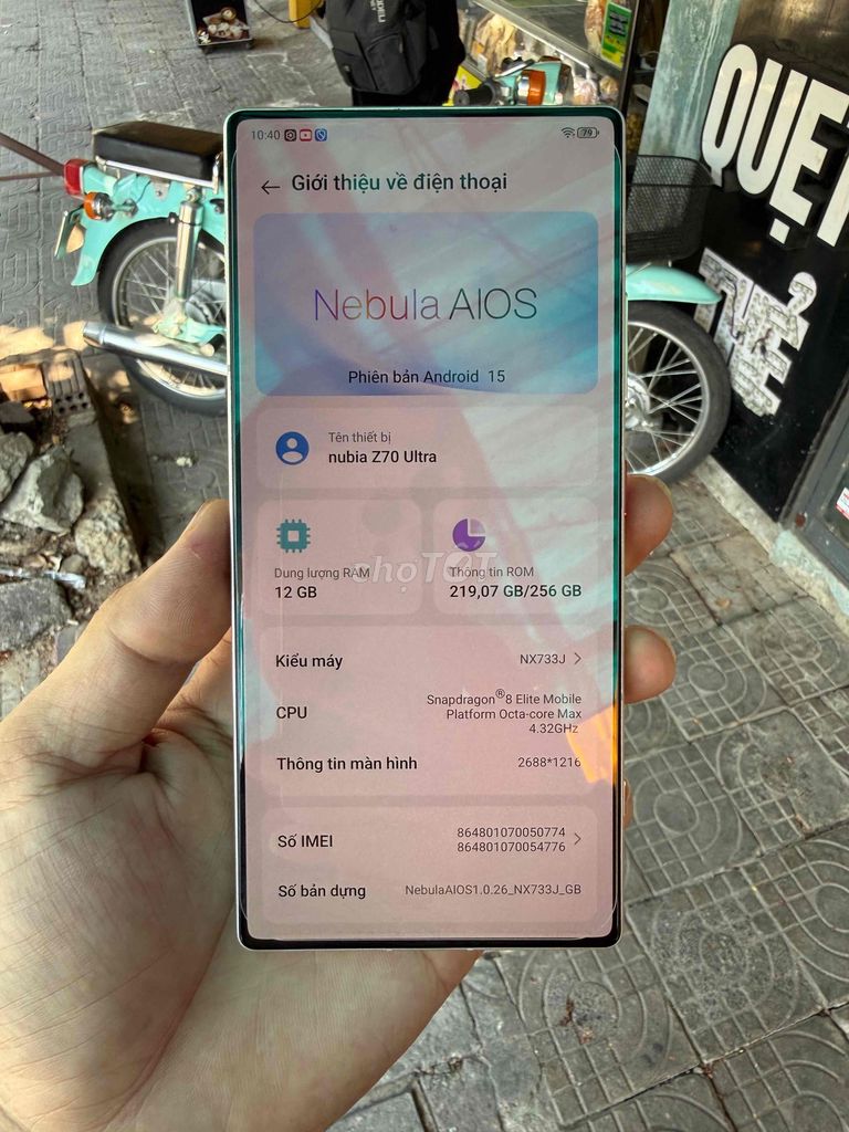 Nubia Z70 Ultra 12GB/256GB Snap 8 elite. Mua bán Điện thoại tại Quận Liên Chiểu Đà Nẵng được đăng bởi GT shop hình 1