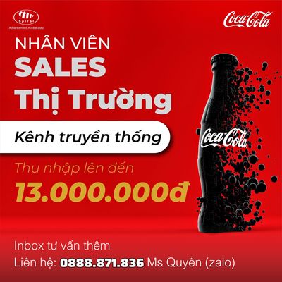 Coca Cola Vĩnh Phúc Tuyển Sale Thị Trường