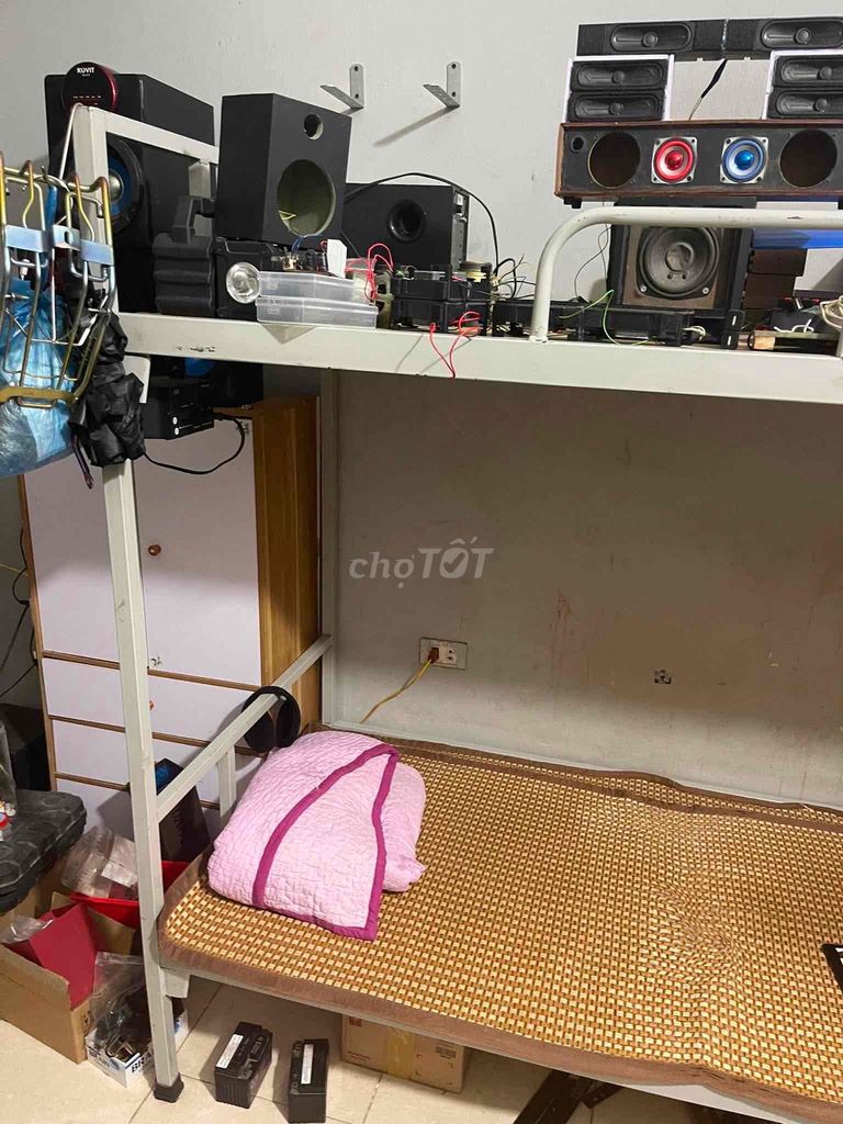 Giường tầng Kim loại Xám Tiết kiệm không gian. Mua bán Giường, chăn ga gối nệm tại Quận Bắc Từ Liêm Hà Nội được đăng bởi Bankok Quan hình 1