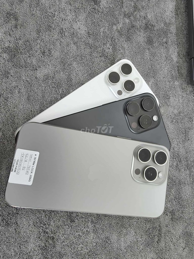 15 Pro Max lock 256G có trả góp-giao lưu máy. Mua bán Điện thoại tại Quận Hải Châu Đà Nẵng được đăng bởi Your Phone hình 1