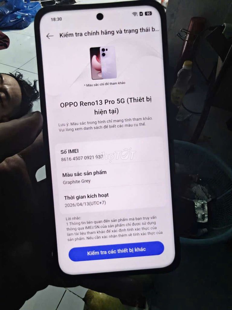 reno 13 Pro 5G 512GB cam 120x. Mua bán Điện thoại tại Huyện Châu Thành Tiền Giang được đăng bởi Cầm đồ thanh lý  hình 1